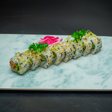 Tempura poulet concombre sésame